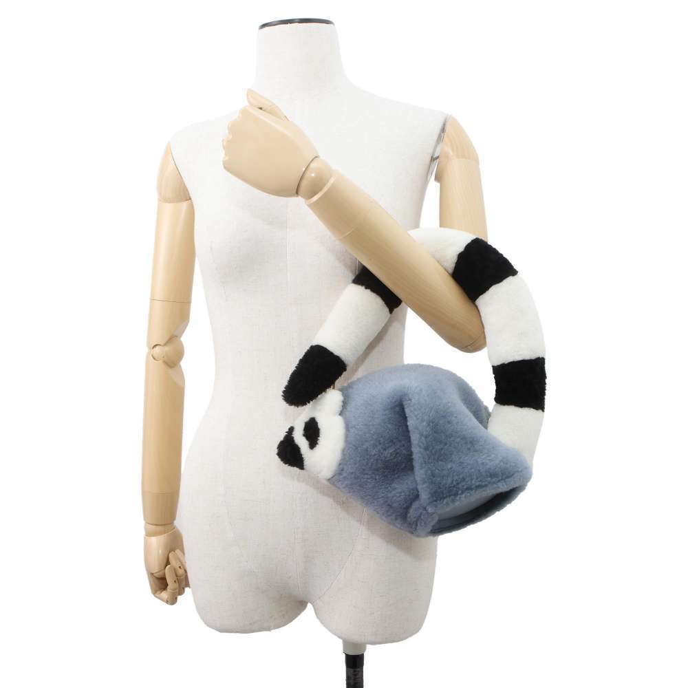 Loewe handbag collaboration Suna Fujita ring tailed lemur sheepskin white - Picture 4 of 11